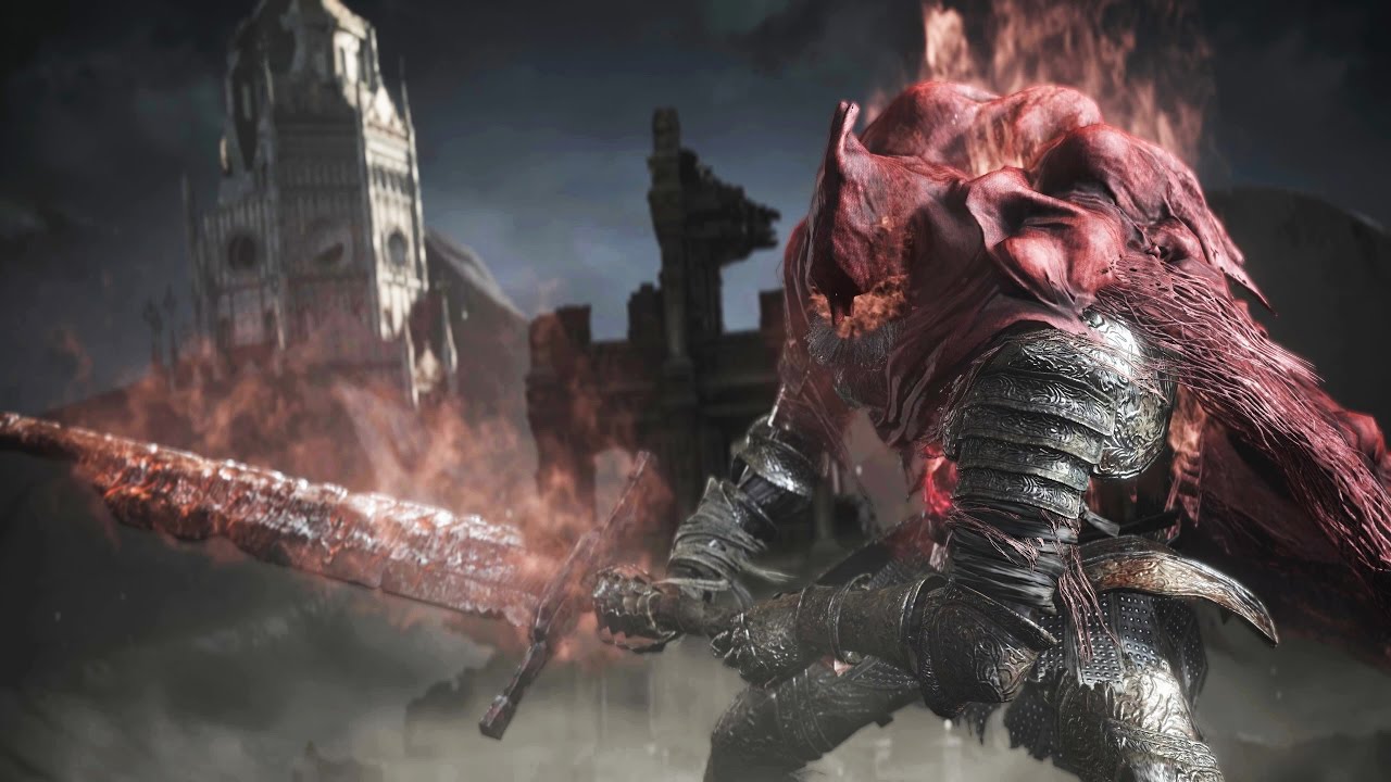 Dark Souls 3 Ringed City: Slave Knight Gael Boss Fight (4K 60fps)